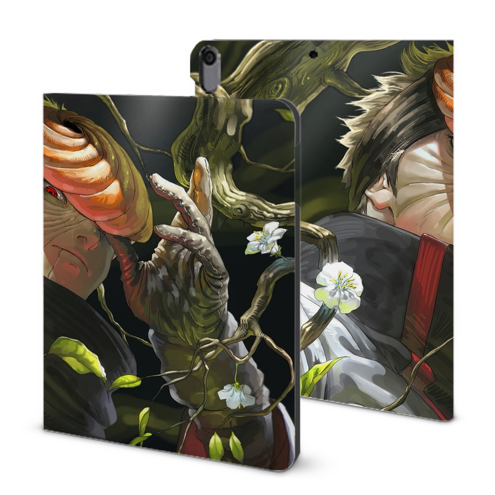 （画像用） NARUTO -ナルト- NARUTO -ナルト- 疾風伝 IPad ケース ブック型 PUレザー TPU 耐衝撃 軽量 薄型 ペン収納なし 全面保護 IPad 各モデル対応